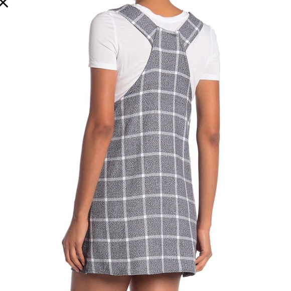 NWT: Angie Ring Strap Windowpane Pinafore - Picture 5 of 7